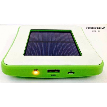 Power Bank Solar, cargador portátil para celular