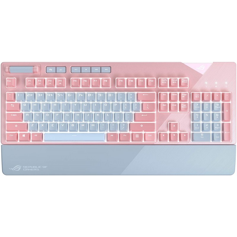 TECLADO ASUS ROGSTRIX FLARE PINK GAMING CHERRY MX RED CHERRY MX RED