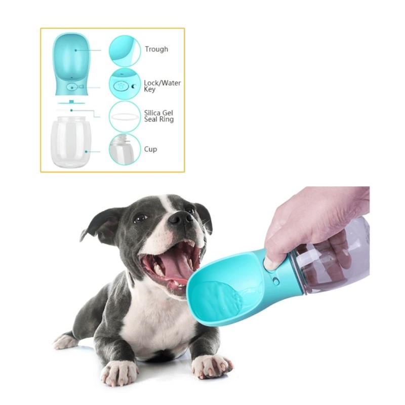 Dispensador de agua para mascotas portable 350ML